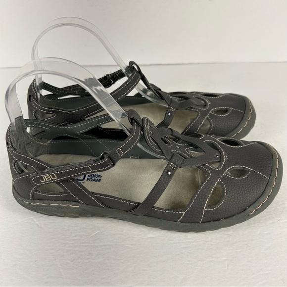 Jambu Women's Black Strappy Sandals with Memory Foam Size 8.5 - Picture 5 of 9